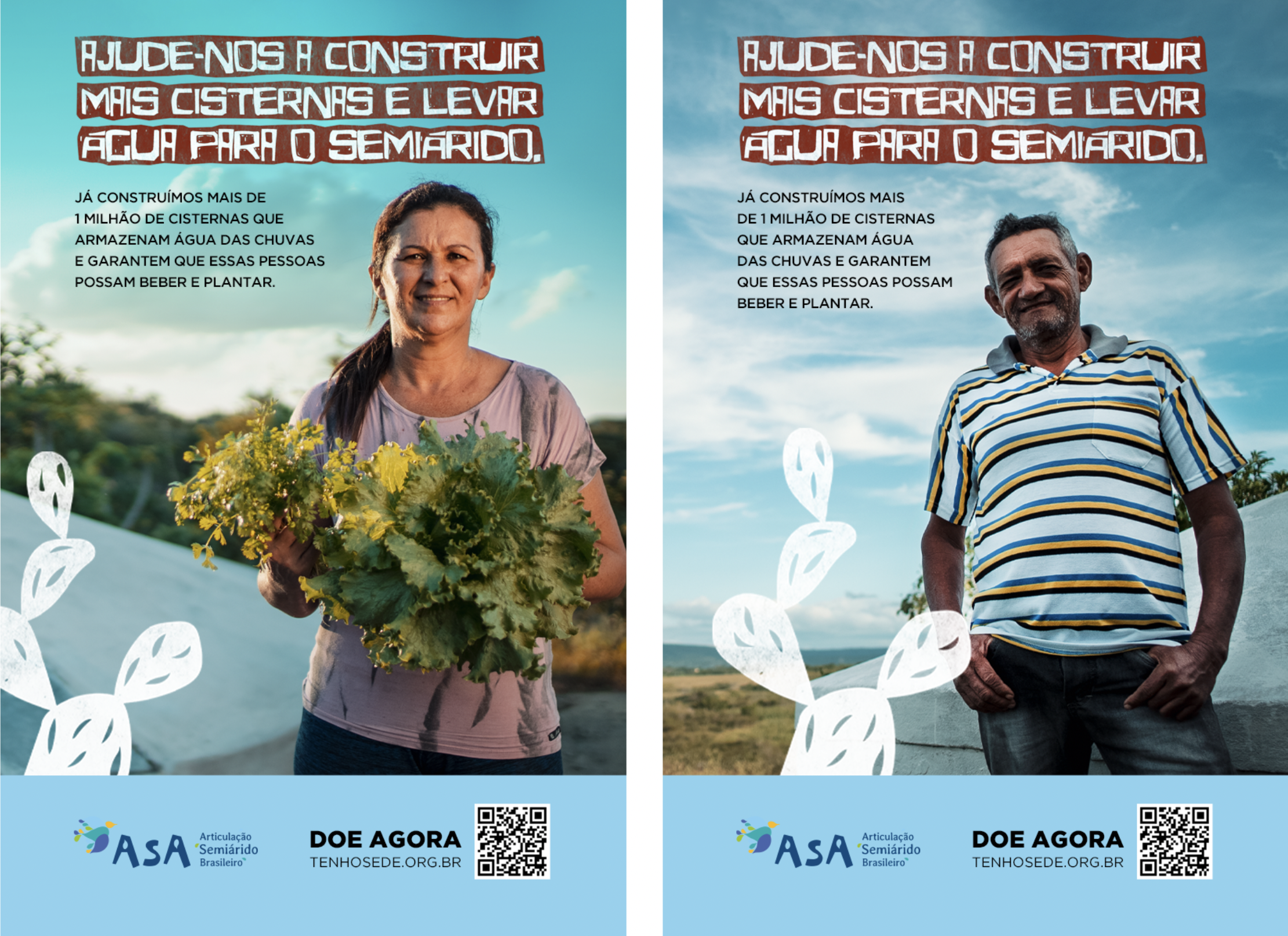 Anúncios de Jornal para a campanha da ASA